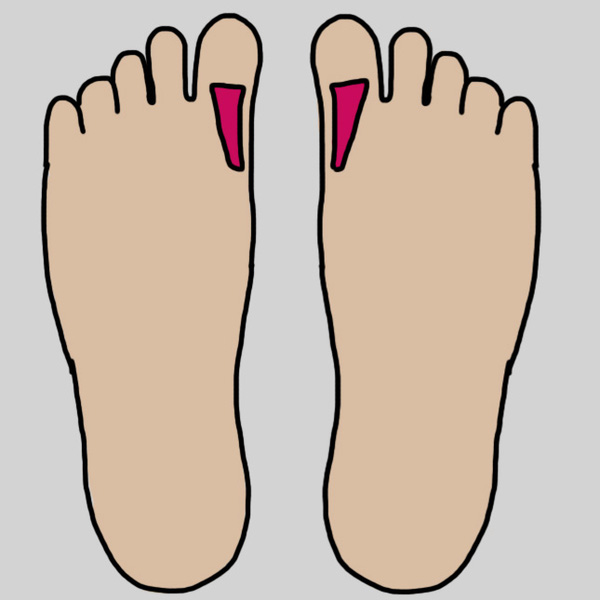 Huyệt đạo vùng bàn chân liên kết với cổ